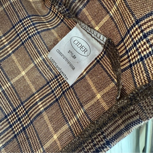 Cider NWT Plaid Cropped Top Medium - Picture 5 of 5